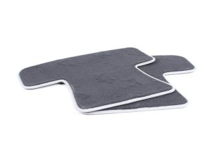 NEW GENUINE AUDI Q5 2009-2017 REAR PREMIUM BLACK TEXTILE FLOOR MATS 8R0061276MNO