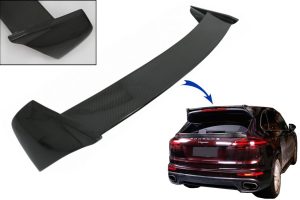 Trunk Roof Spoiler Wing suitable for Porsche Cayenne 958 II SUV (2015-2017) Carbon Fiber