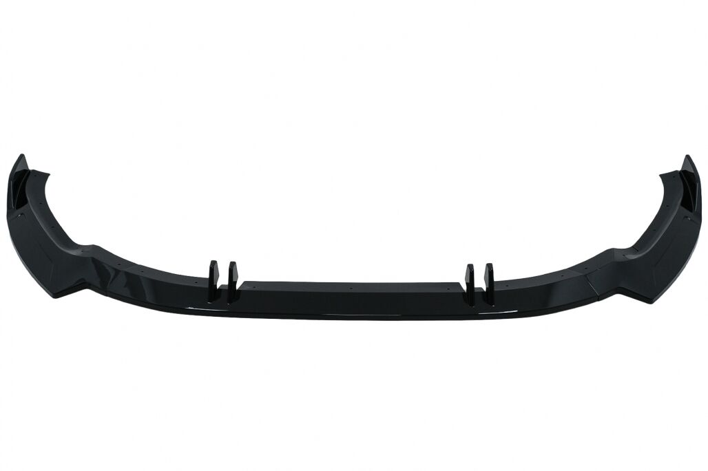 Front Bumper Add-On Spoiler Lip suitable for Audi A5 F5 Facelift S-Line (2020-up) Piano Black - Image 2