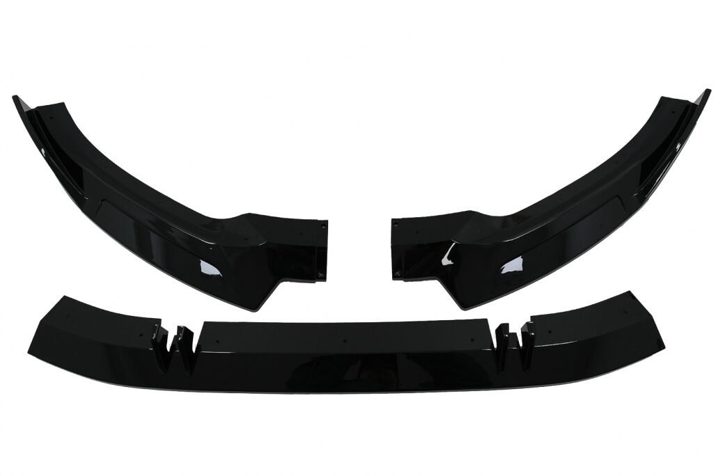 Front Bumper Add-On Spoiler Lip suitable for Audi A5 F5 Facelift S-Line (2020-up) Piano Black - Image 8