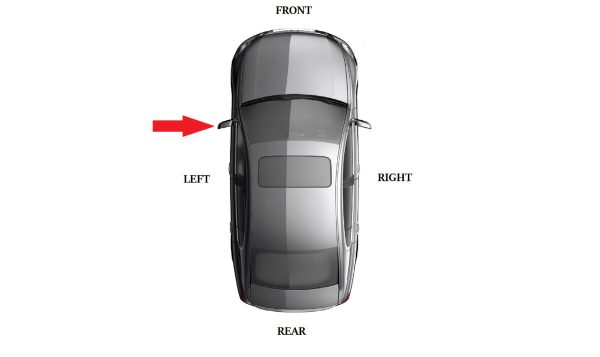 NEW GENUINE AUDI A3 09-13 A6 09-11 N/S LEFT DOOR MIRROR BOTTOM LOWER TRIM 4F0858523B01C - Image 2