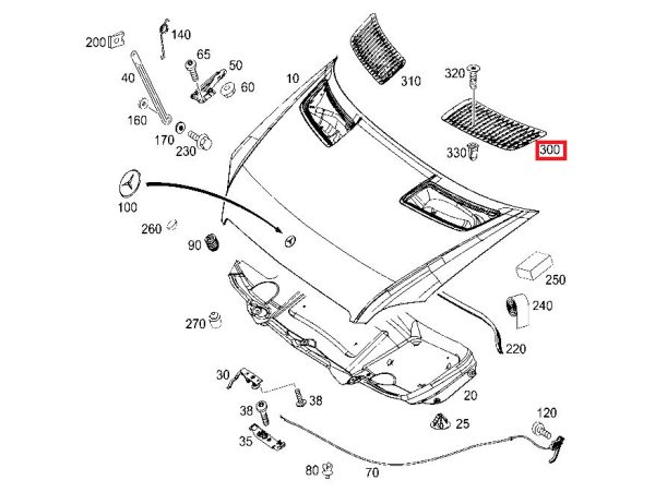 NEW GENUINE MERCEDES BENZ SPRINTER 906 ENGINE HOOD BONNET GRILLE LEFT N/S A90683608189051 - Image 2