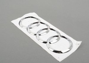 NEW GENUINE AUDI Q7 16-19 REAR TRUNK BOOT CHROME AUDI EMBLEM BADGE 4M08537422ZZ