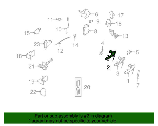 NEW GENUINE MINI COOPER R55 R56 R58 R59 COMFORT CHROME DRIVERS SIDE DOOR HANDLE 51212752577 - Image 2