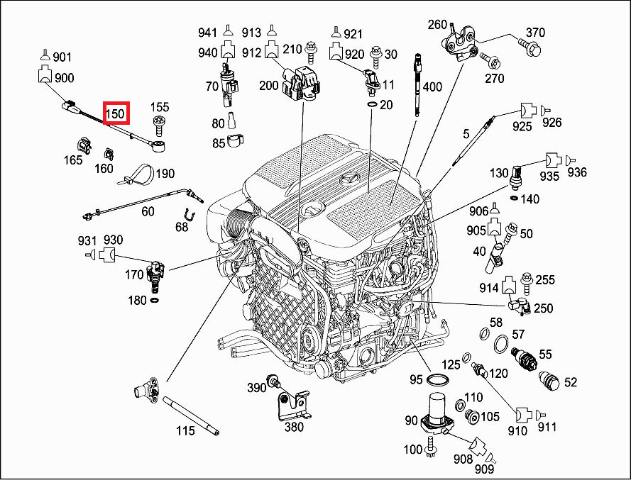 NEW GENUINE MERCEDES BENZ SPRINTER 906 OM651 KNOCK SENSOR A0071531228 - Image 2