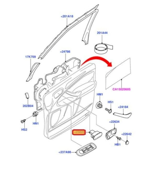 NEW GENUINE FORD GALAXY S-MAX 2006-2015 FRONT DOOR LIGHT REFLECTOR 1PCS 1468649 - Image 2