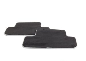 NEW GENUINE AUDI A4 A5 09-16 REAR PREMIUM BLACK TEXTILE FLOOR MATS 8K0061276MNO