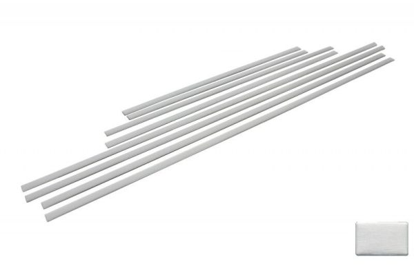 Add On Door Moldings Stripes Brushed Aluminum with Side Decals Sticker Vinyl Black and Turning Lights suitable for Mercedes G-Class W463 (1989-2015) - Image 2
