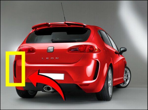NEW GENUINE SEAT LEON Mk2 LINEA R REAR BUMPER SIDE GRILLE LEFT N/S 1PL807297 - Image 2