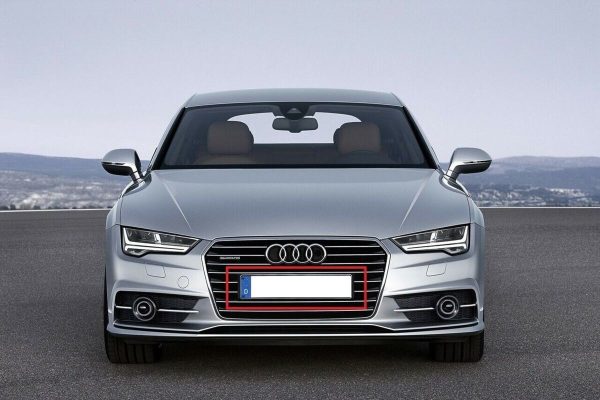 NEW GENUINE AUDI A6 S6 AVANT QUATTRO FRONT LICENSE PLATE HOLDER 4G0807285AF3FZ - Image 2