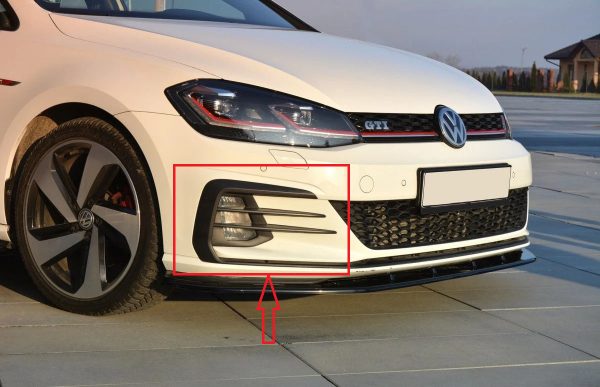 NEW GENUINE VW GOLF MK7.5 GTI FRONT BUMPER GRILLE RIGHT SIDE O/S 5G0853666P9B9 - Image 2