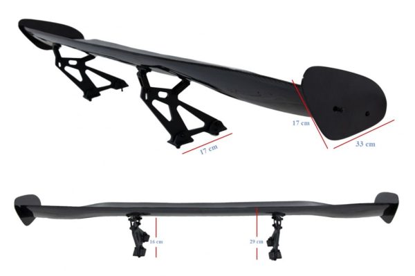 Universal Adjustable Trunk Spoiler Wing GT Design Real Carbon - Image 8