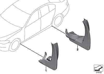 BMW GENUINE NEW F15 14-16 X5 SERIES 20' WHEELS MUD FLAPS SET PAIR REAR 82162302431 - Image 3