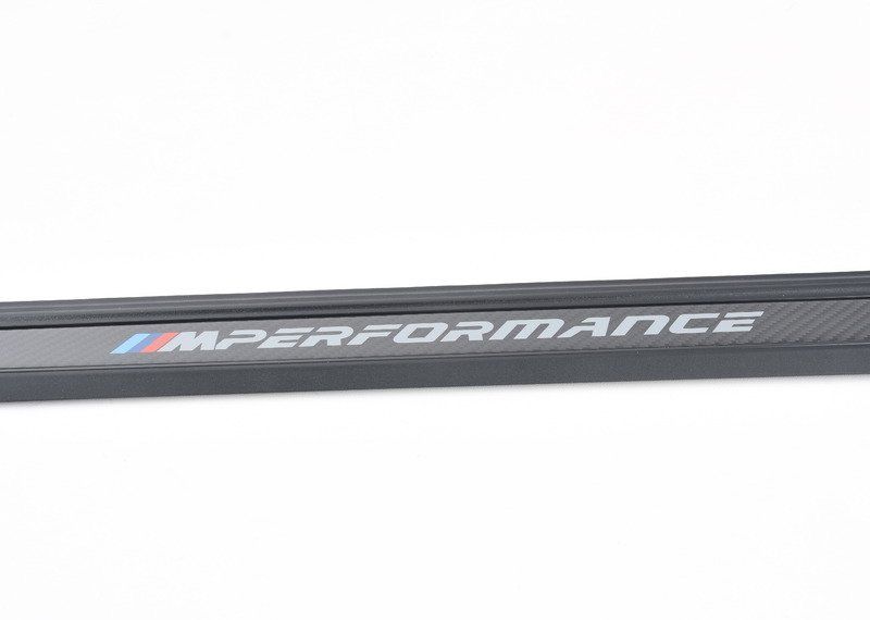 NEW GENUINE BMW F21 F22 F23 F87 M PERFORMANCE CARBON DOOR SILL COVERS PAIR SET 51472457829 / 2X51472457829 - Image 3