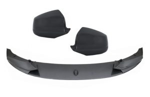 Front Bumper Spoiler Lip Carbon Coating suitable for BMW 5 Series F10 F11 (2011-2013) with Mirror Covers M-Performance Design