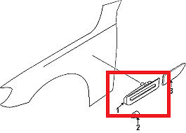 BMW NEW GENUINE 7 SERIES F01 F02 ADDITIONAL TURN INDICATOR LAMP LEFT N/S 63137203371 - Image 2