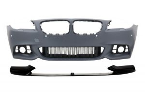 Front Bumper with Spoiler Lip suitable for BMW 5 Series F10 F11 LCI (2015-2017) M-Performance Sport Design Without Fog Lamps