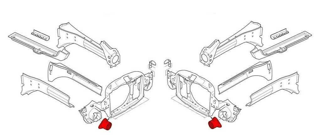 MINI NEW COOPER R50 R52 R53 (04/07-08) FRONT FOG LIGHT COVER PAIR SET LEFT RIGHT - Image 3