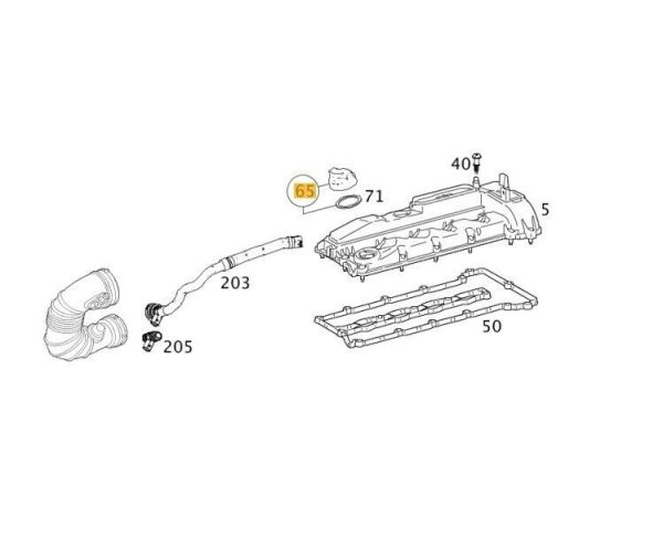 NEW GENUINE MERCEDES BENZ MB M651 ENGINE OIL FILLER SCREW FILLER CAP A0000101585 - Image 2