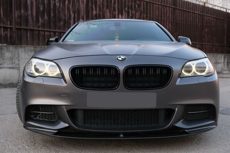 Front Bumper Spoiler Lip Carbon Coating suitable for BMW 5 Series F10 F11 (2011-2013) with Mirror Covers M-Performance Design - Image 14