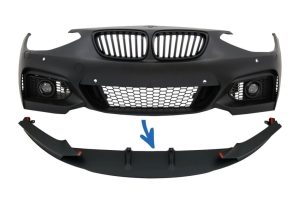 Front Bumper Lip Spoiler suitable for BMW 1 Series F20 F21 (2011-2014) 2 Series F22 F23 (2014-) M Sport M-Performance Design