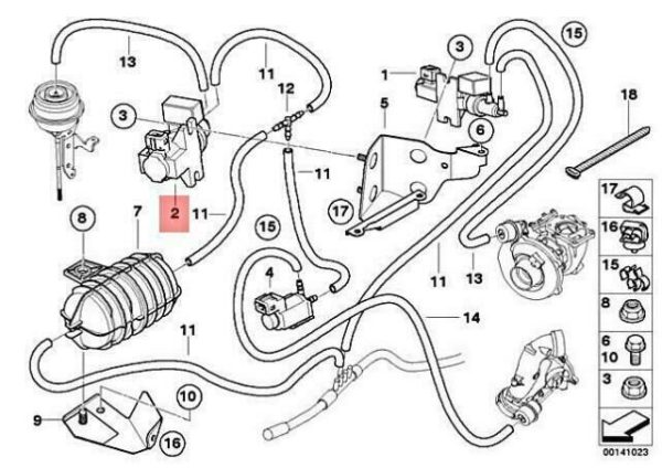 NEW GENUINE BMW 5 SERIES E60 E61 335D PRESSURE CONVERTER 11657793032 - Image 2