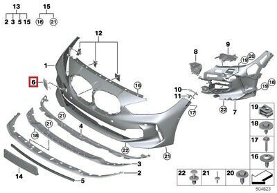 NEW GENUINE BMW 1 SERIES F40 M SPORT FRONT BUMPER TOWING BAR HITCH COVER 51119881573 - Image 2