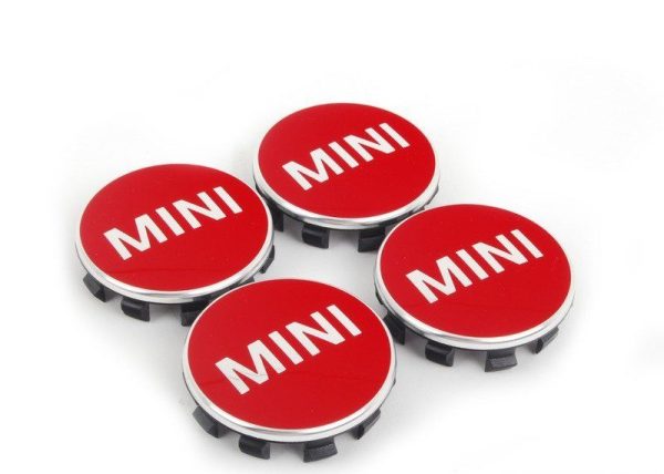 NEW GENUINE MINI F54 F55 F56 F57 F60 CHILLIRED CENTER WHEEL COVER CAPS SET 4 PCS 36132354148
