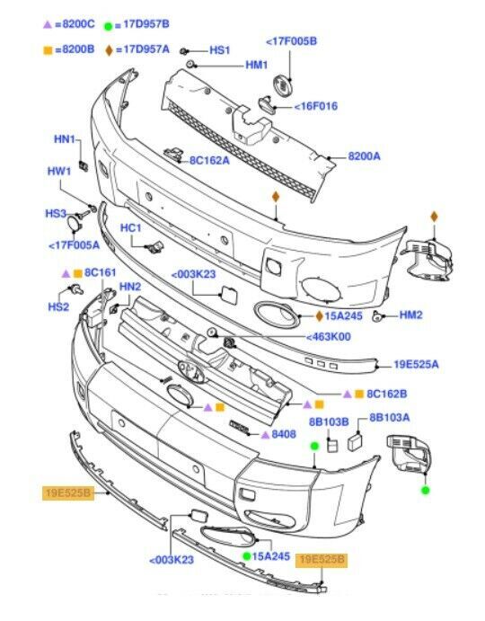 NEW GENUINE FORD TRANSIT CONNECT FRONT BUMPER LOWER STONE DEFLECTOR LEFT N/S 1476558 - Image 2