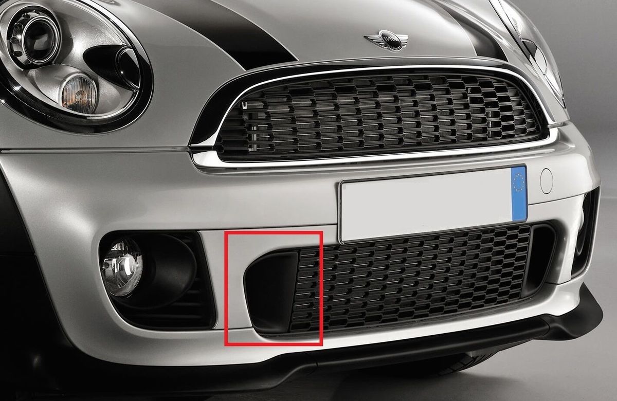 MINI NEW GENUINE JCW FRONT BUMPER BRAKE AIR DUCT GRILL RIGHT O/S 51747328782 - Image 2