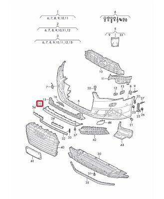 NEW GENUINE AUDI A6 S6 C7 2015-2016 FRONT BUMPER LIP SPOILER 4G0807717BGRU - Image 2