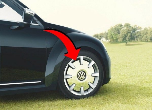 NEW GENUINE VW BEETLE 12-18 18'' ALLOY WHEEL CENTER CAP CHROME 5C0601149CQZQ - Image 3