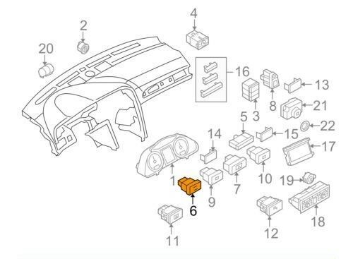NEW GENUINE AUDI A6 S6 ESP STABILITY CONTROL SWITCH 4F09271345PR - Image 2