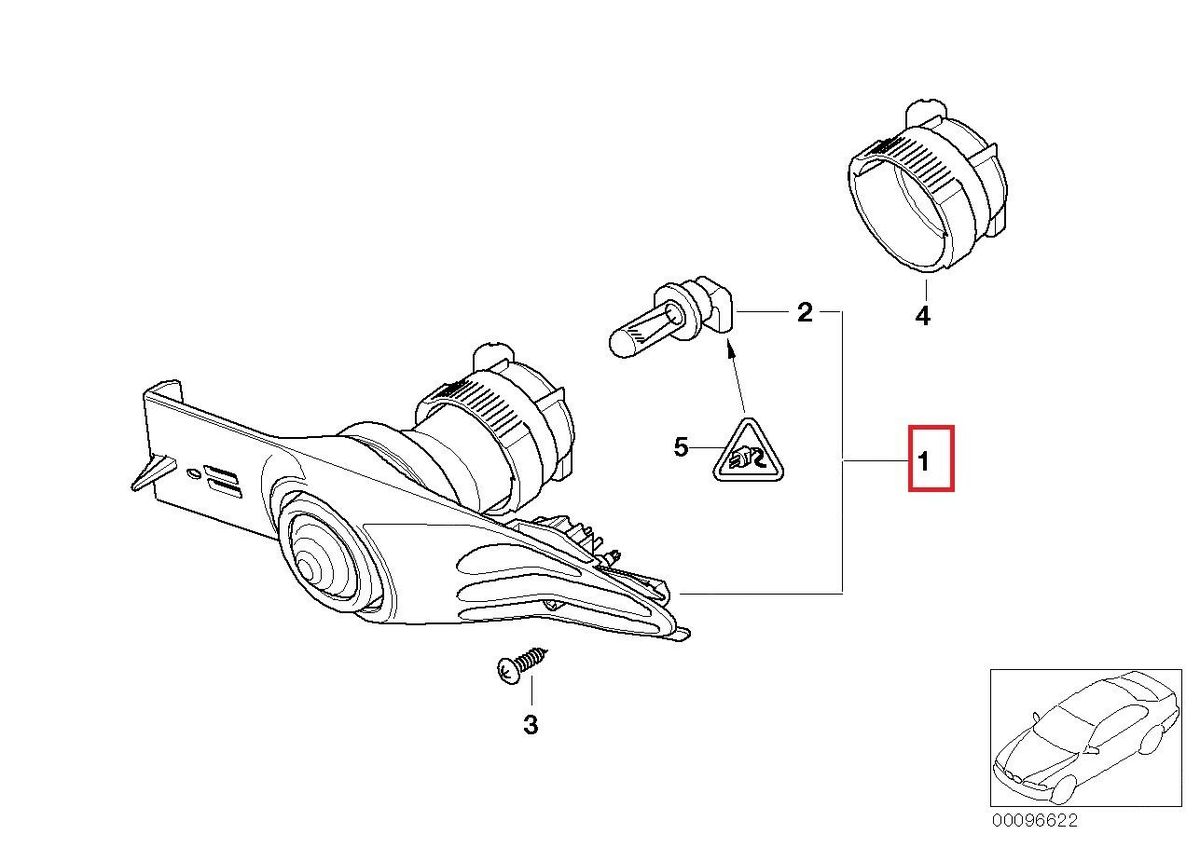 NEW GENUINE BMW 7 SERIES E65 FRONT FOG LIGHT LAMPS WITH FRAME LEFT + RIGHT SET 63178379683 + 63178379684 - Image 3