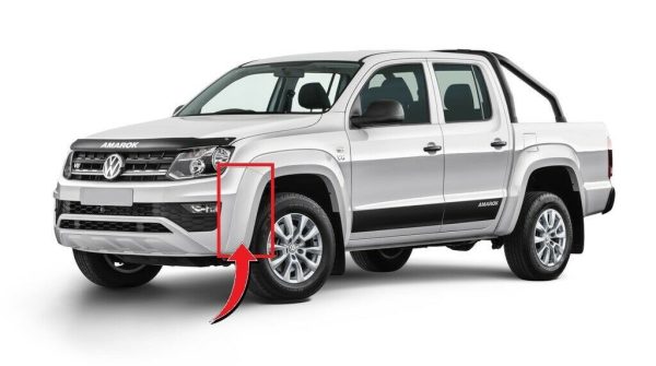 NEW GENUINE VOLKSWAGEN VW AMAROK FRONT WHEEL COVER LEFT N/S 2HH853727GRU - Image 2