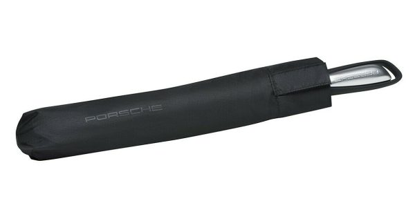 NEW GENUINE PORSCHE DRIVERS SELECTION BLACK SIDE POCKET UMBRELLA - Image 3
