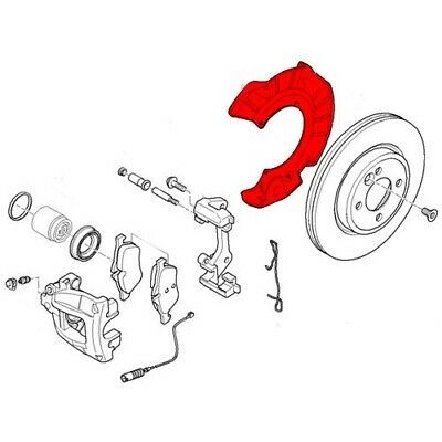 NEW GENUINE MINI R55 R56 R58 R59 FRONT DISK PROTECTION PLATES SET LEFT AND RIGHT 34116772549+34116772550 - Image 2