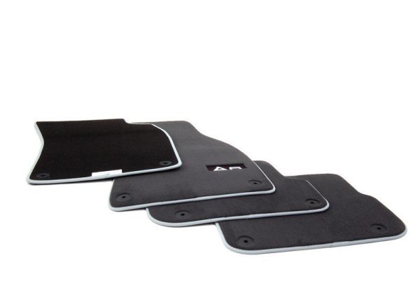 NEW GENUINE AUDI A6 09-11 FRONT & REAR PREMIUM BLACK TEXTILE FLOOR MATS LHD 4F1061270PAMNO - Image 8