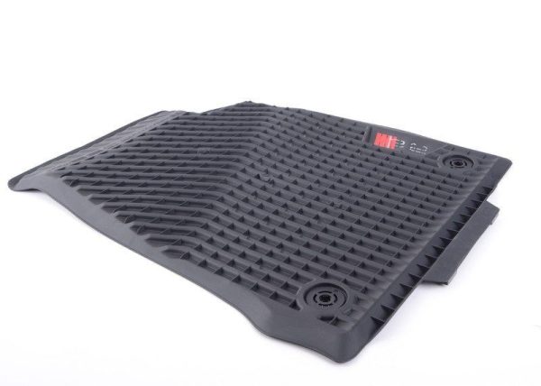NEW GENUINE AUDI S5 2017- FRONT BLACK RUBBER ALL WEATHER FLOOR MATS LHD 8W7061221B041 - Image 6