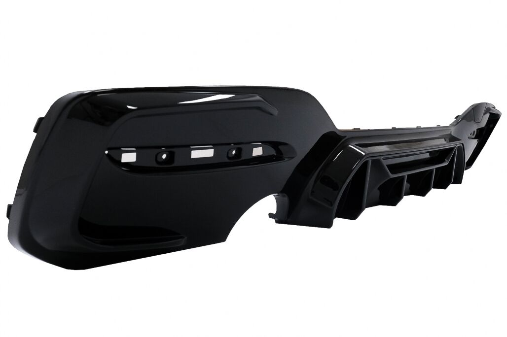 Rear Bumper Spoiler Valance Diffuser Twin Outlet Single suitable for BMW 1 Series F20 F21 LCI (2015-2019) Piano Black Competition Design - Image 4