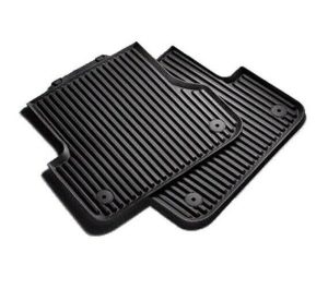 FOR NEW GENUINE AUDI A4 A5 B8 REAR ALL WEATHER RUBBER FLOOR MATS PAIR SET BLACK