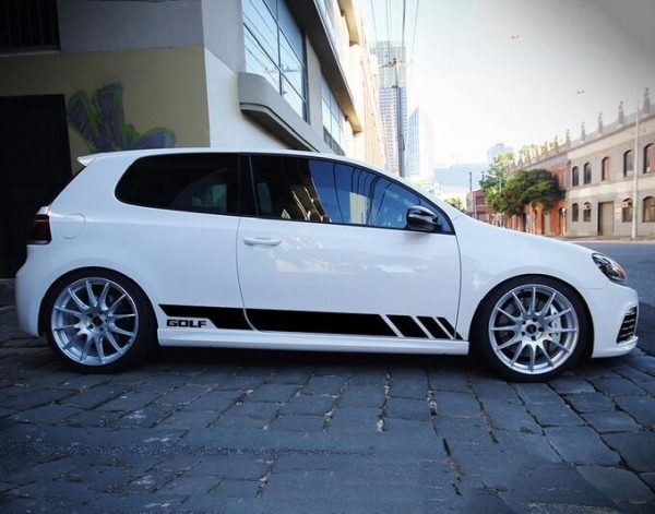 Side Decals Sticker Vinyl Black suitable for VW Golf 5 6 7 V VI VII (2003-up) - Image 4