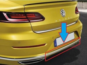 NEW GENUINE VW ARTEON REAR BUMPER CENTER CHROME MOLDING TRIM 3G88538352ZZ