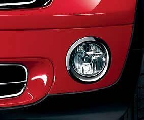 MINI NEW GENUINE R55 R56 R57 FRONT BUMPER CHROME N/S LEFT FOG LIGHT GRILL 51112753661 - Image 2
