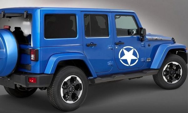 Sticker Star Universal suitable for Jeep Wrangler JK Truck or Other Cars White - Image 6