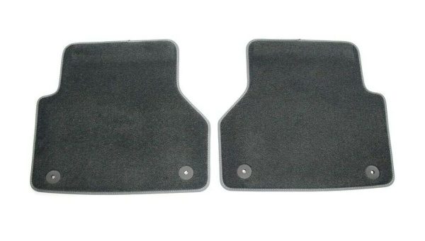 NEW GENUINE AUDI A6 S6 A7 S7 2019- REAR PREMIUM BLACK TEXTILE FLOOR MATS 4K0061276MNO