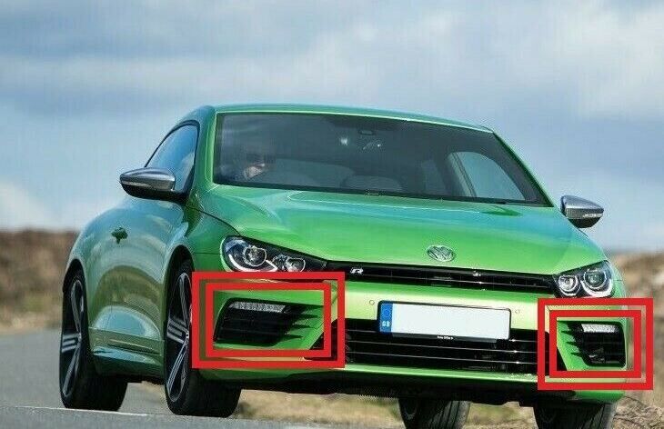 NEW GENUINE VW SCIROCCO R 2015-2018 BUMPER LOWER GRILL LEFT RIGHT SET 2PCS 1K8854662A041+1K8854661A041 - Image 2