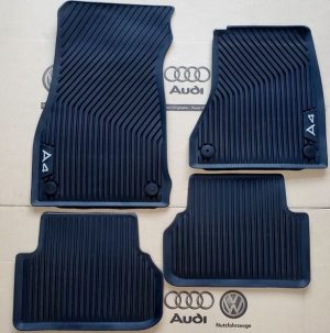 NEW GENUINE AUDI A4 B9 FLOOR MATS SET FRONT AND REAR 8W2061501041+8W0061511A041
