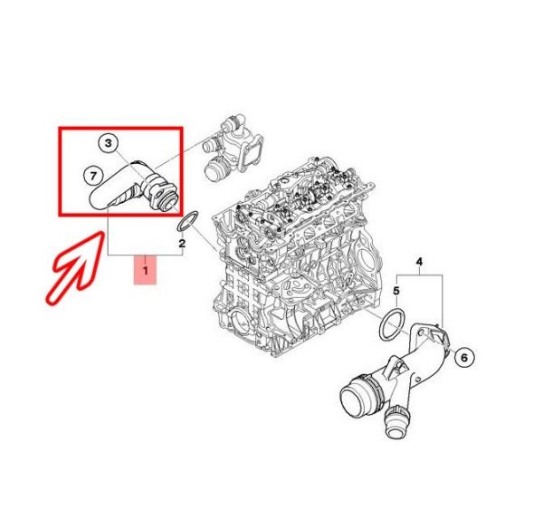 NEW GENUINE BMW X1 Z4 1 3 5 SERIES COOLING SYSTEM WATER COOLANT HOSE 11537572159 - Image 5