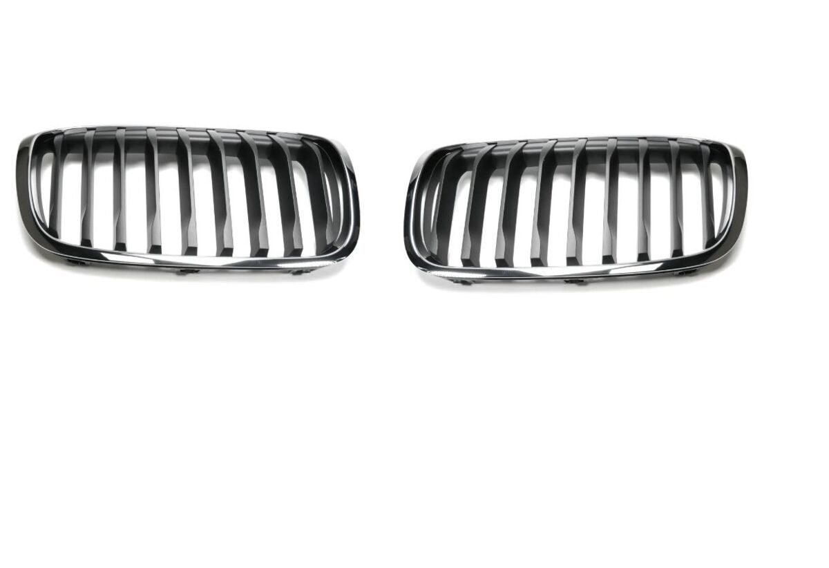 NEW GENUINE BMW 2 SER F45 F46 LCI BASIS FRONT KIDNEY GRILLS PAIR SET LEFT RIGHT 51137467458+51137467457